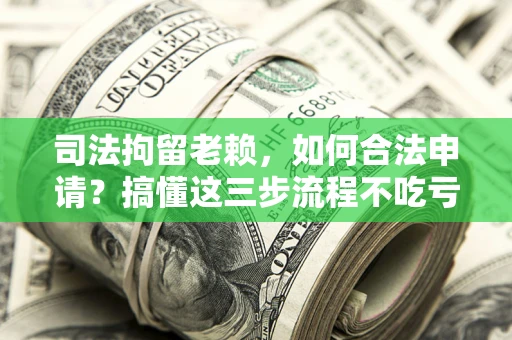 济南司法拘留老赖，如何合法申请？搞懂这三步流程不吃亏！