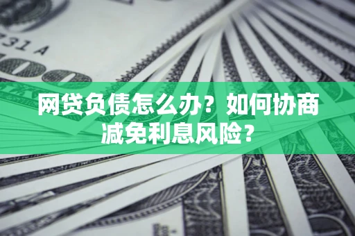 济南网贷负债怎么办？如何协商减免利息风险？