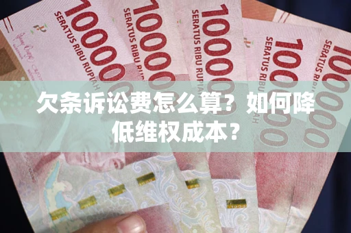 济南欠条诉讼费怎么算？如何降低维权成本？