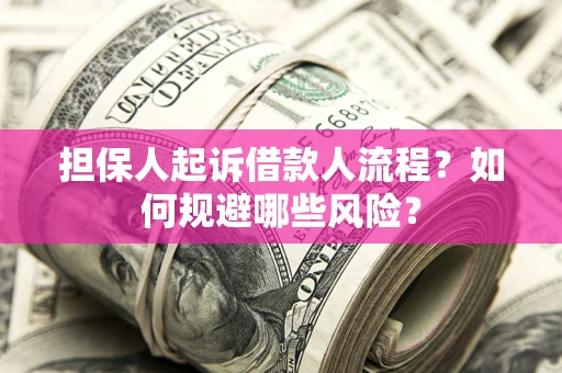 济南担保人起诉借款人流程？如何规避哪些风险？