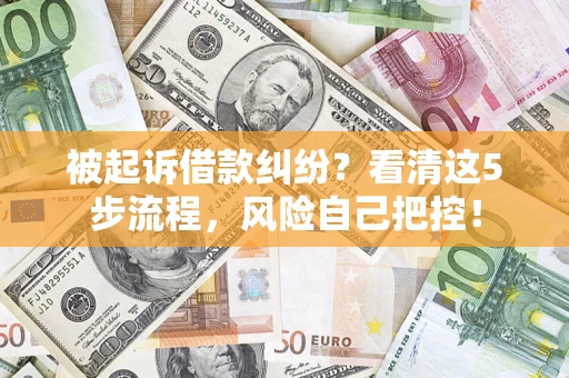 济南被起诉借款纠纷？看清这5步流程，风险自己把控！